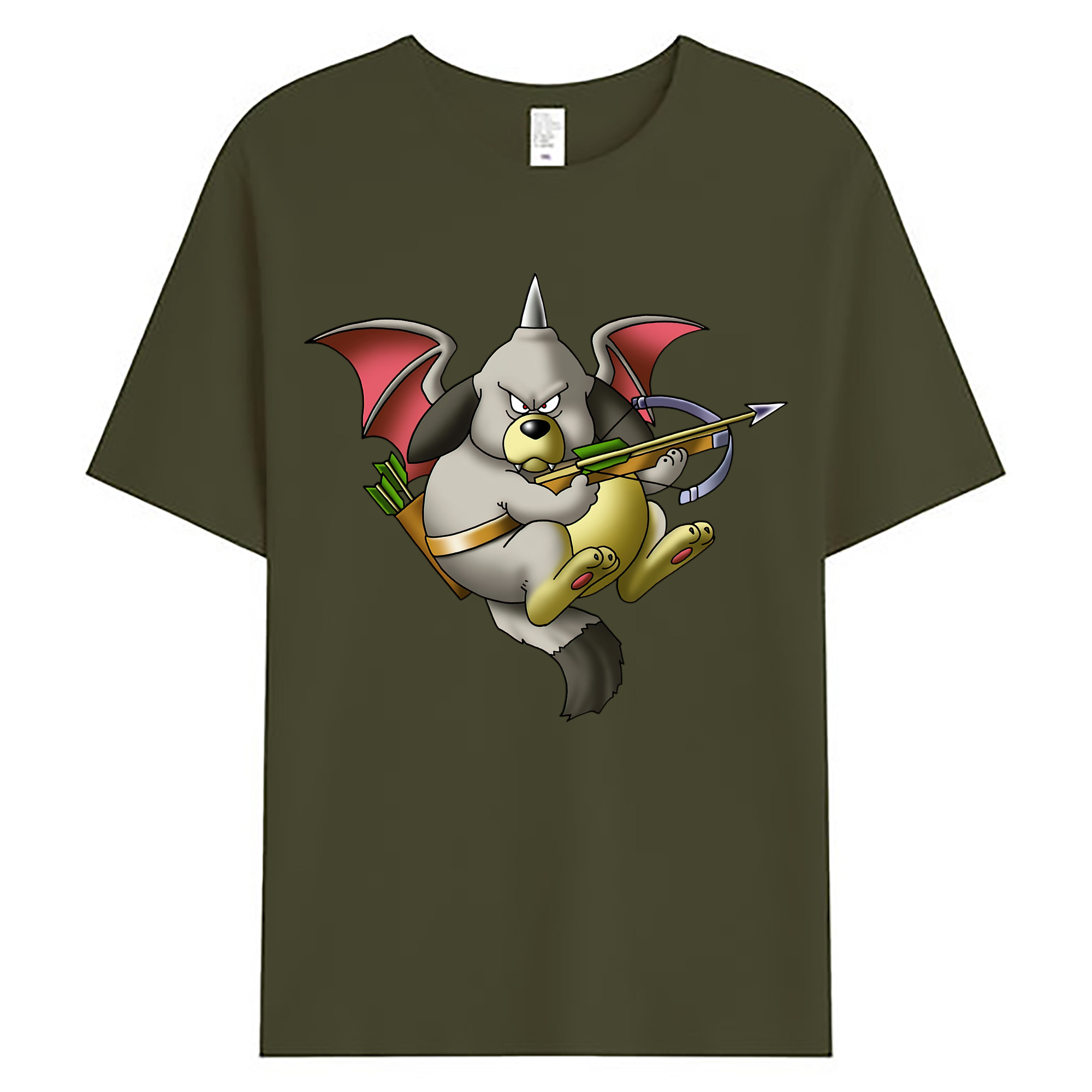 （画像用） ドラゴンクエスト Doragon Kuesuto Dragon Quest 綿100％ メンズ半袖Tシャツ｜肌触りやわらか＆通気性